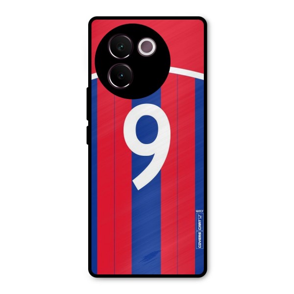 Number 9 Jersey Metal Back Case for Vivo V30e