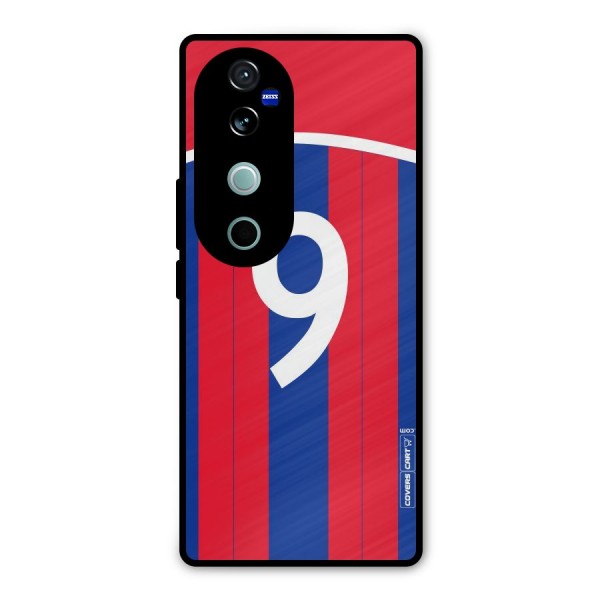 Number 9 Jersey Metal Back Case for Vivo V40 Pro
