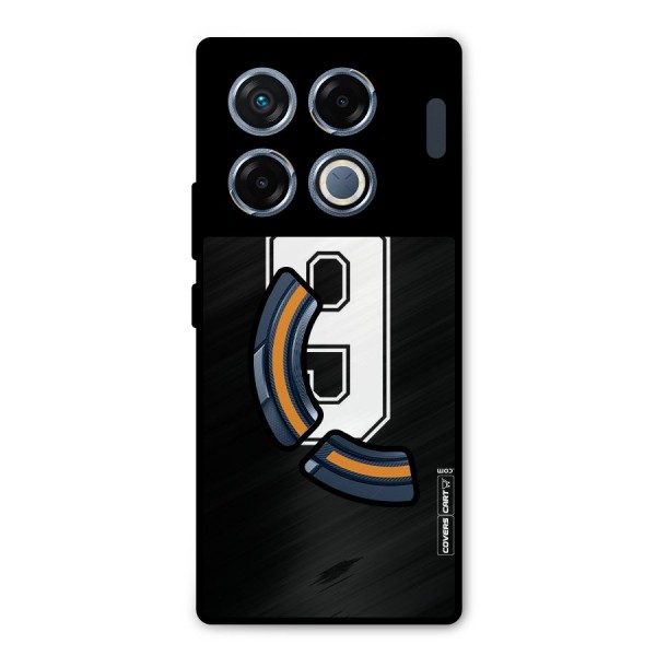 Number 9 Metal Back Case for Infinix GT 20 Pro