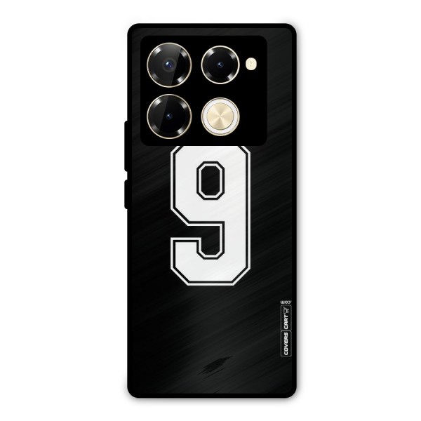 Number 9 Metal Back Case for Infinix Note 40 Pro Plus