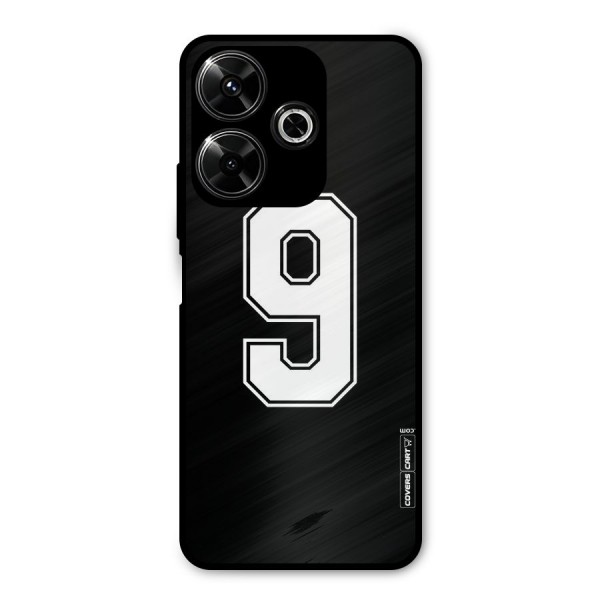 Number 9 Metal Back Case for Redmi 13 5G