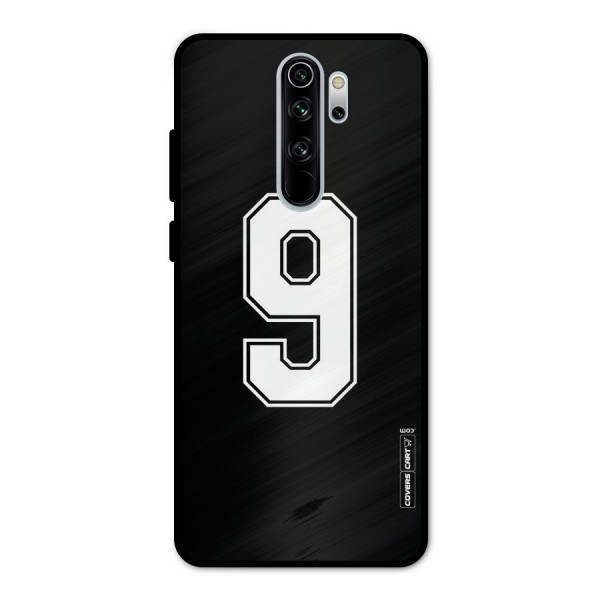 Number 9 Metal Back Case for Redmi Note 8 Pro