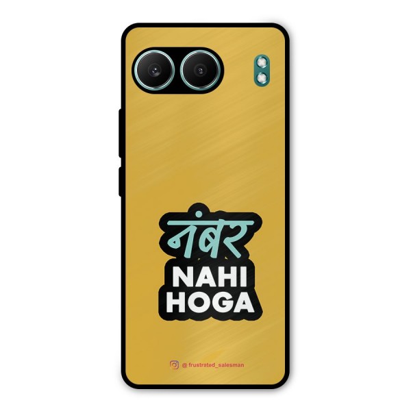 Number Nahi Hoga Mustard Yellow Metal Back Case for OnePlus Nord 4