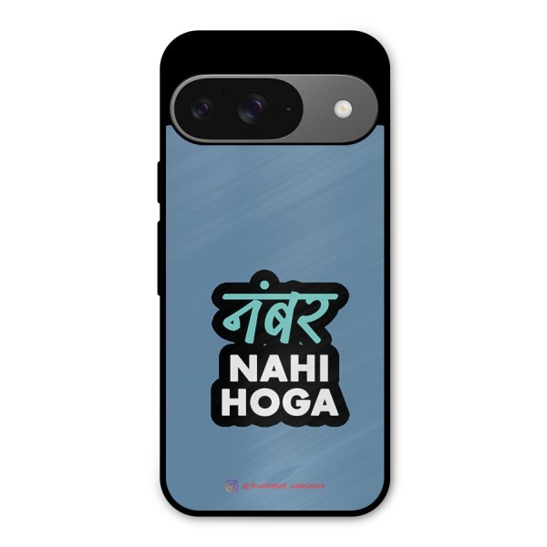 Number Nahi Hoga SteelBlue Metal Back Case for Google Pixel 9