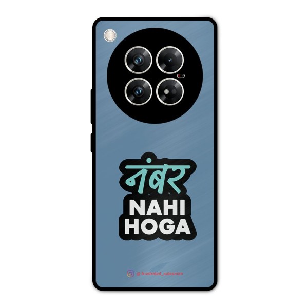 Number Nahi Hoga SteelBlue Metal Back Case for Infinix Zero 40 5G