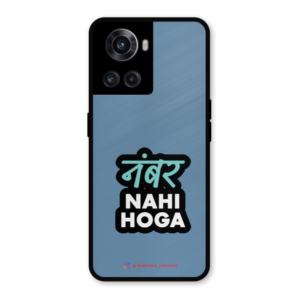 Number Nahi Hoga SteelBlue Metal Back Case for OnePlus 10R