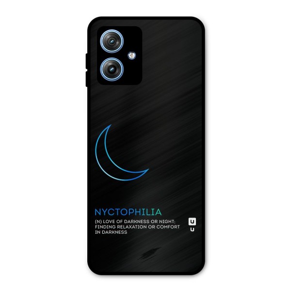 Nyctophilia Love of Darkness Metal Back Case for Moto G54