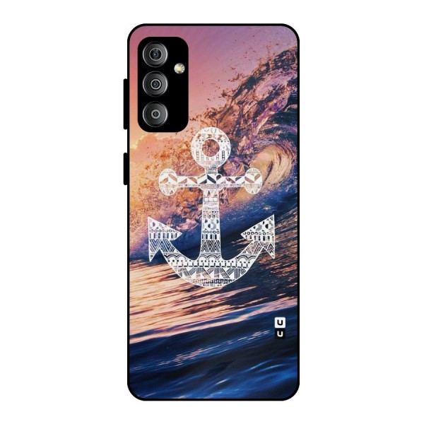 Ocean Anchor Wave Metal Back Case for Galaxy F23