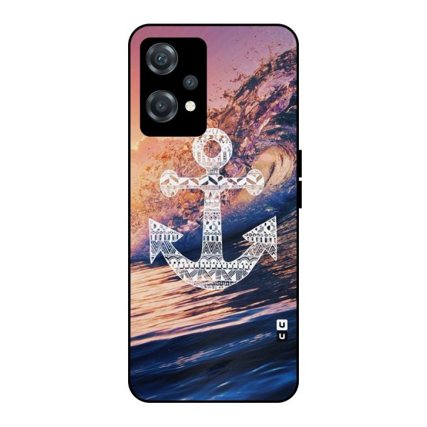 Ocean Anchor Wave Metal Back Case for OnePlus Nord CE 2 Lite 5G