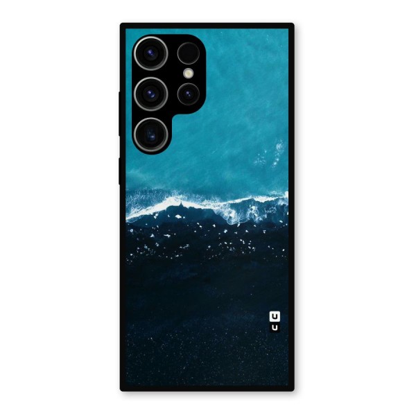 Ocean Blues Metal Back Case for Galaxy S23 Ultra
