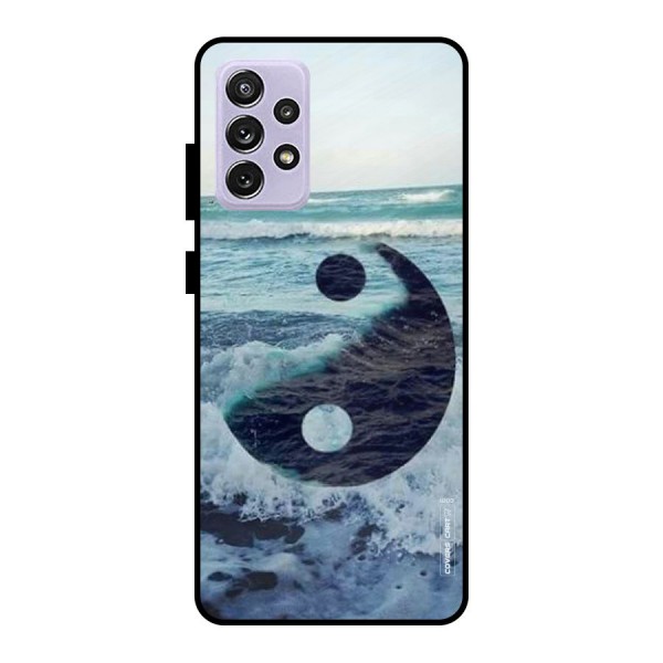 Oceanic Peace Design Metal Back Case for Galaxy A72