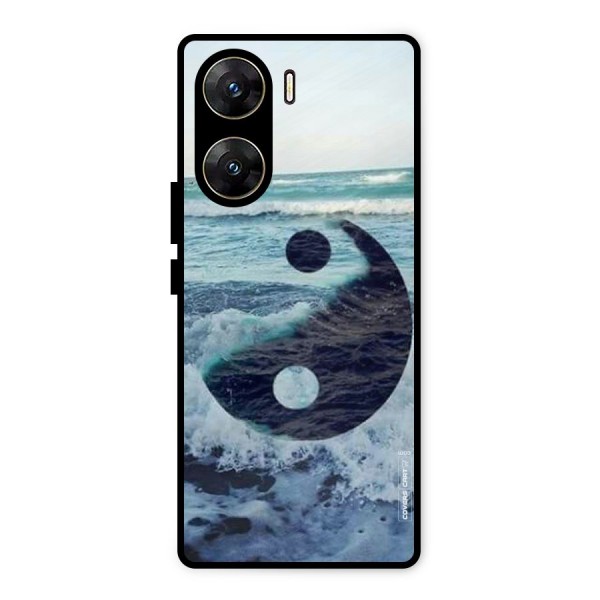 Oceanic Peace Design Metal Back Case for Vivo V29e