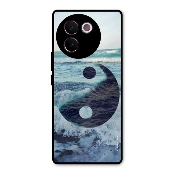 Oceanic Peace Design Metal Back Case for Vivo V30e