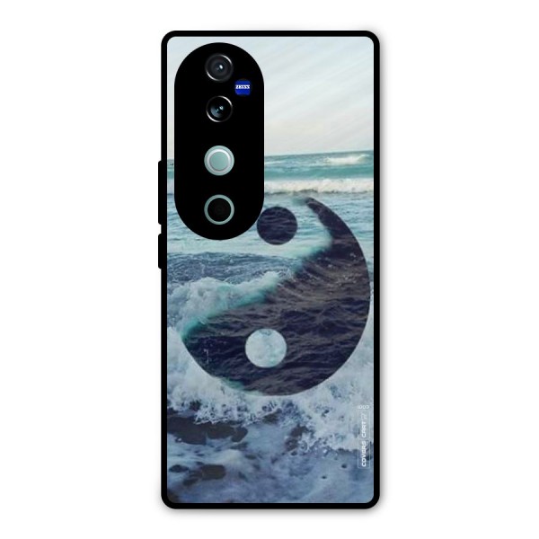 Oceanic Peace Design Metal Back Case for Vivo V40 Pro