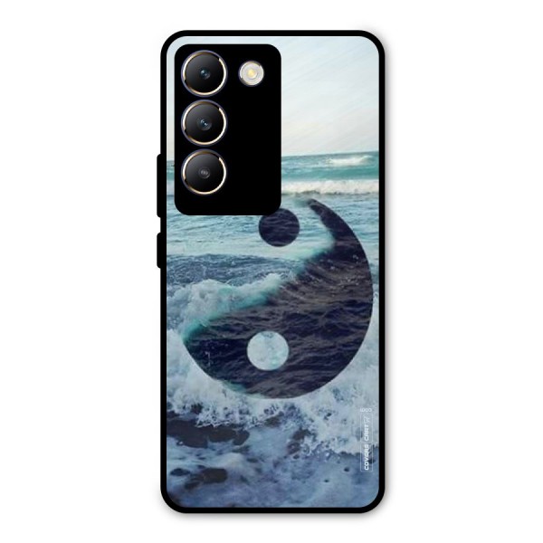 Oceanic Peace Design Metal Back Case for Vivo Y200e