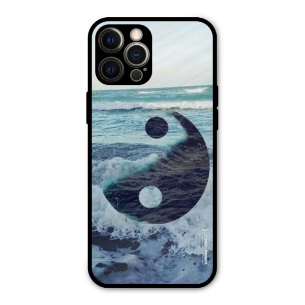 Oceanic Peace Design Metal Back Case for iPhone 12 Pro Max