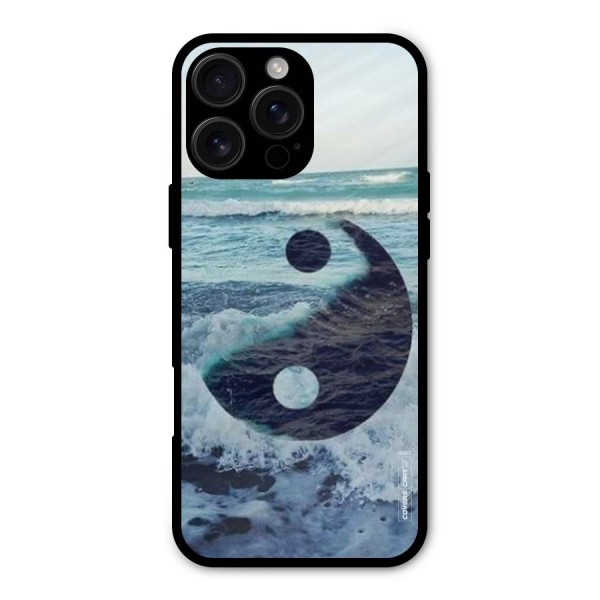 Oceanic Peace Design Metal Back Case for iPhone 16 Pro Max