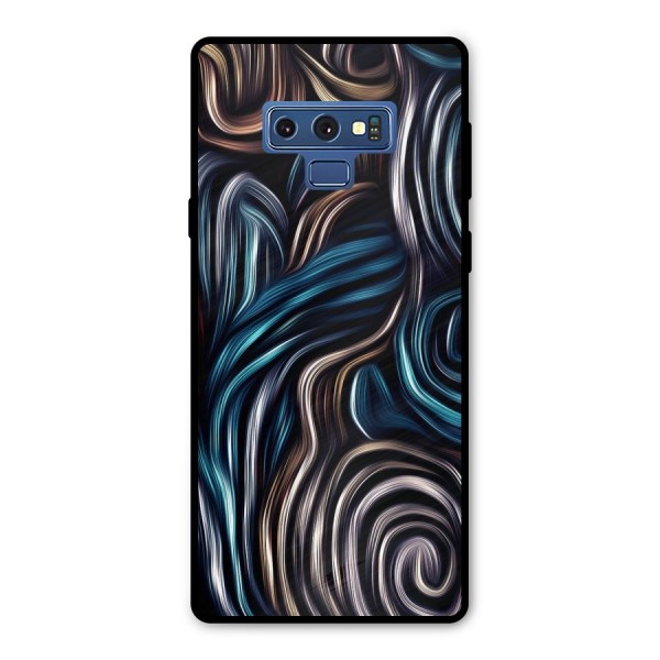 Oil Paint Artwork Metal Back Case for Galaxy Note 9