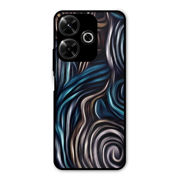 Oil Paint Artwork Metal Back Case for Poco M6 Plus