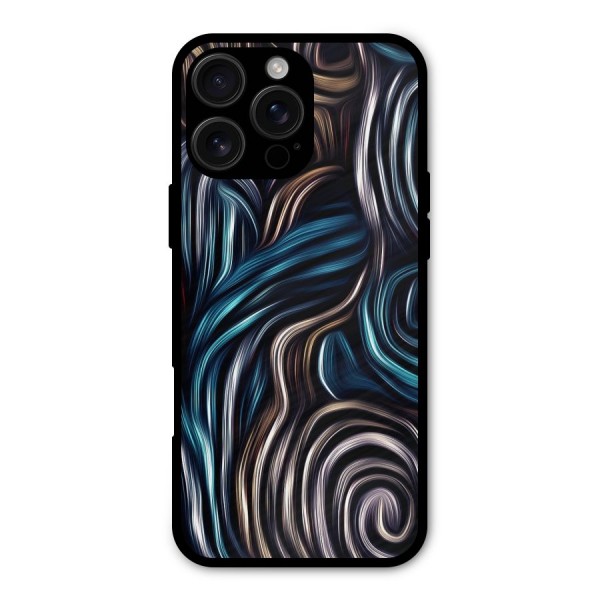 Oil Paint Artwork Metal Back Case for iPhone 16 Pro Max