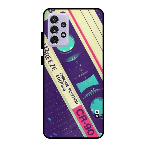 Old Casette Shade Metal Back Case for Galaxy A72