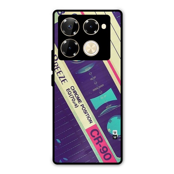 Old Casette Shade Metal Back Case for Infinix Note 40 Pro Plus