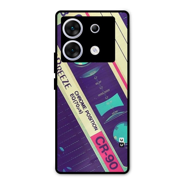 Old Casette Shade Metal Back Case for Infinix Zero 30 5G
