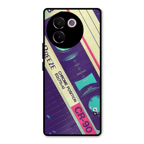 Old Casette Shade Metal Back Case for Vivo V30e