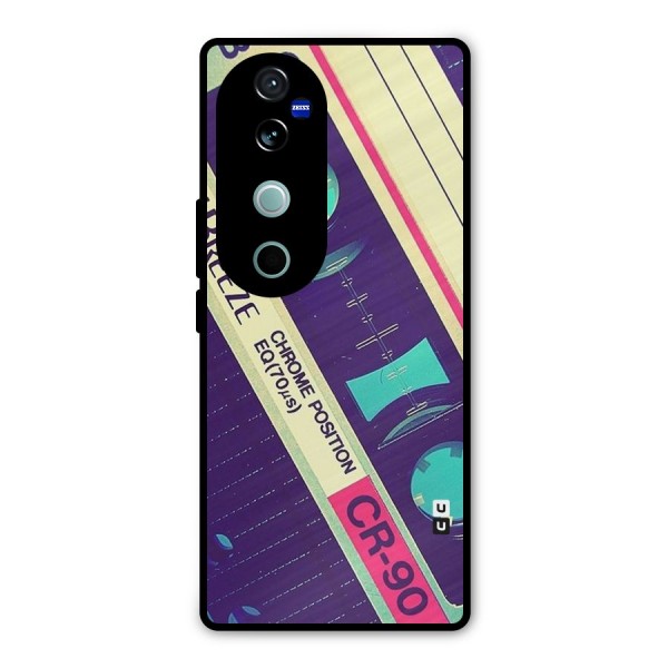Old Casette Shade Metal Back Case for Vivo V40