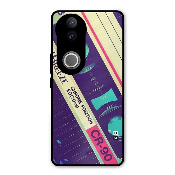 Old Casette Shade Metal Back Case for Vivo V50e