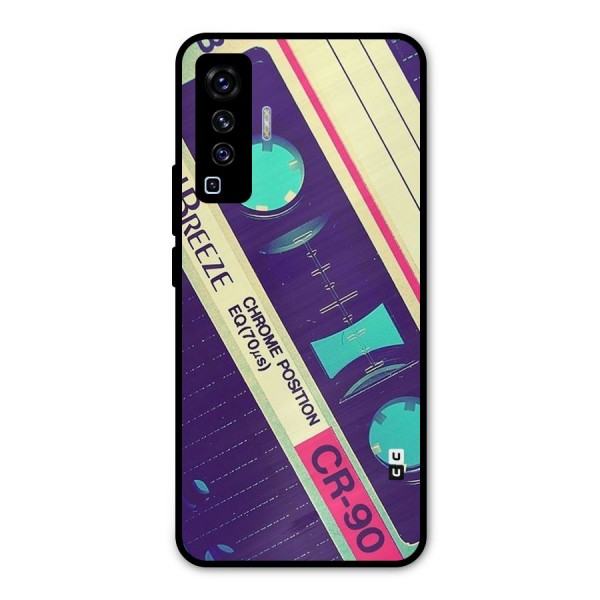 Old Casette Shade Metal Back Case for Vivo X50