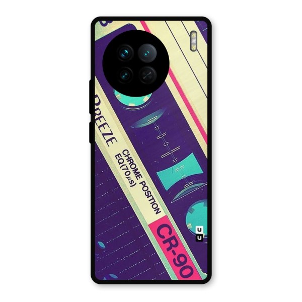 Old Casette Shade Metal Back Case for Vivo X90
