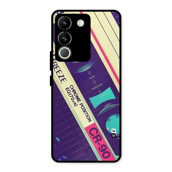 Old Casette Shade Metal Back Case for Vivo Y200