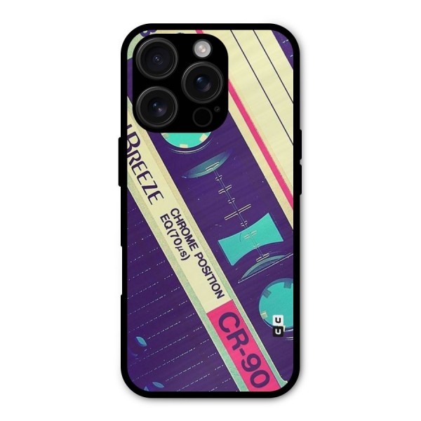 Old Casette Shade Metal Back Case for iPhone 16 Pro