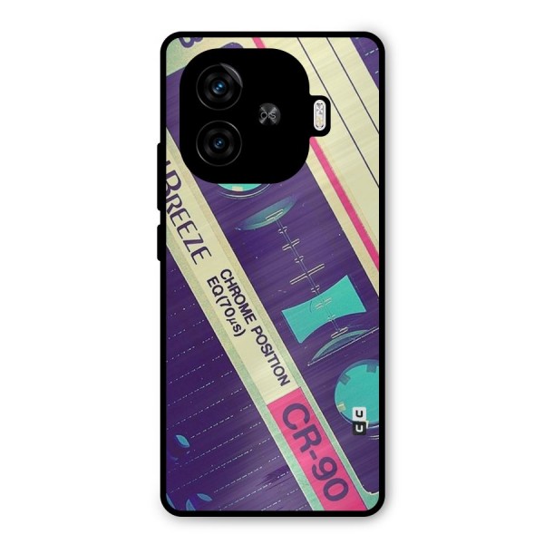 Old Casette Shade Metal Back Case for iQOO Z9 Turbo