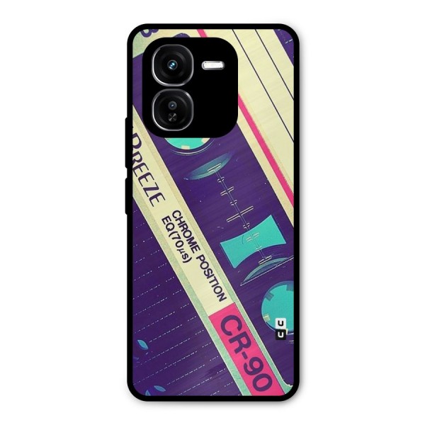 Old Casette Shade Metal Back Case for iQOO Z9x