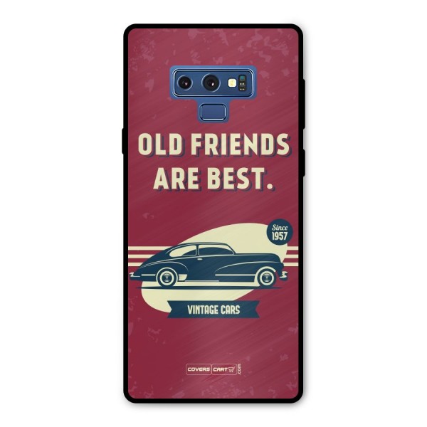Old Friends Vintage Car Metal Back Case for Galaxy Note 9