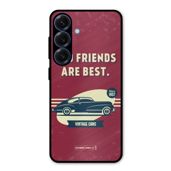Old Friends Vintage Car Metal Back Case for Galaxy S25