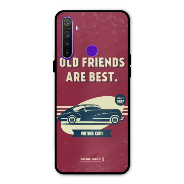 Old Friends Vintage Car Metal Back Case for Realme Narzo 10