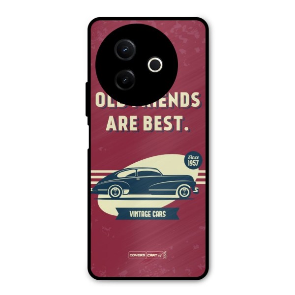 Old Friends Vintage Car Metal Back Case for Vivo Y39