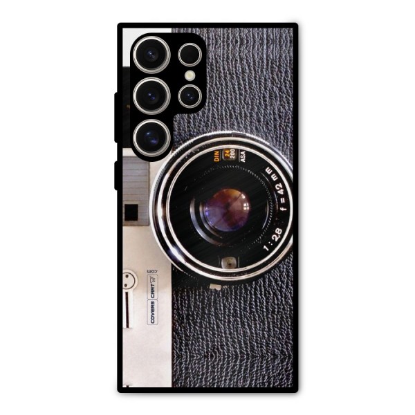 Old School Camera Metal Back Case for Galaxy S24 Ultra