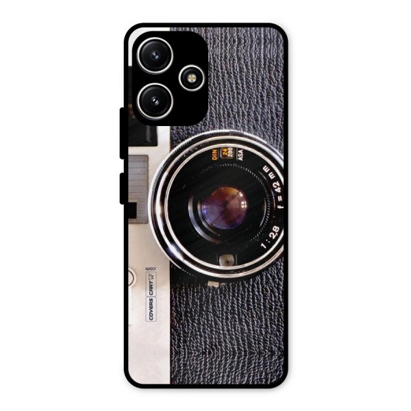 Old School Camera Metal Back Case for Redmi 12 5G
