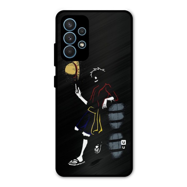 One Piece Luffy Style Metal Back Case for Galaxy A32