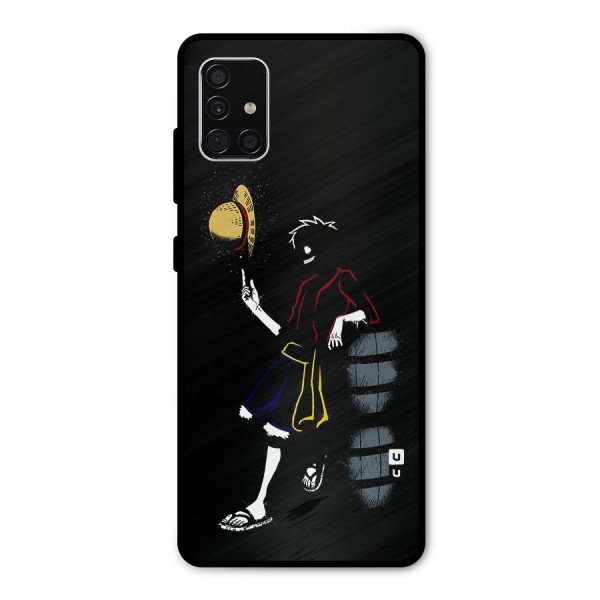 One Piece Luffy Style Metal Back Case for Galaxy A51