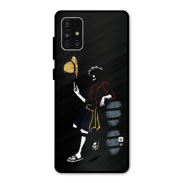 One Piece Luffy Style Metal Back Case for Galaxy A71
