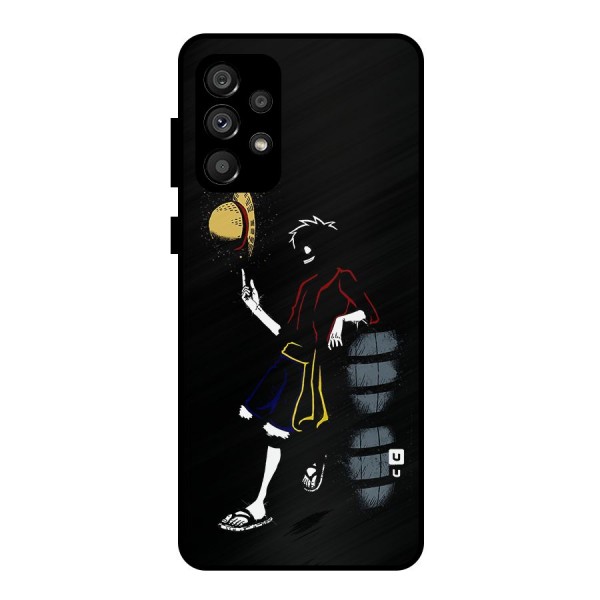 One Piece Luffy Style Metal Back Case for Galaxy A73 5G