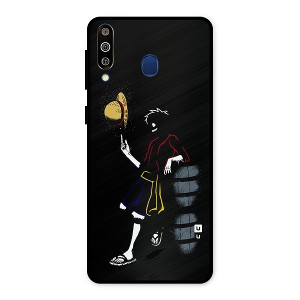 One Piece Luffy Style Metal Back Case for Galaxy M30