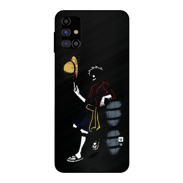 One Piece Luffy Style Metal Back Case for Galaxy M31s