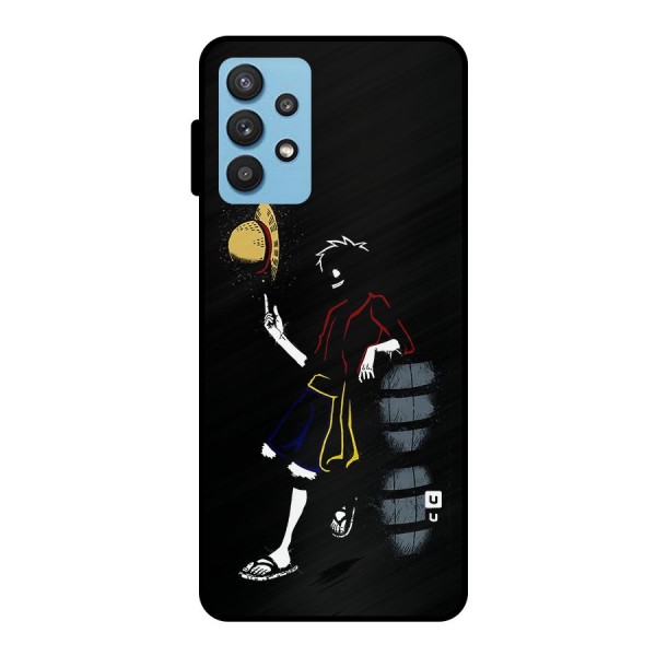 One Piece Luffy Style Metal Back Case for Galaxy M32 5G
