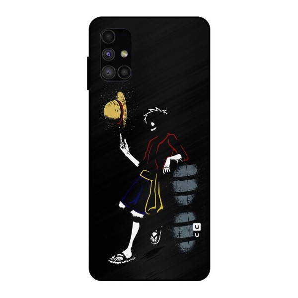 One Piece Luffy Style Metal Back Case for Galaxy M51